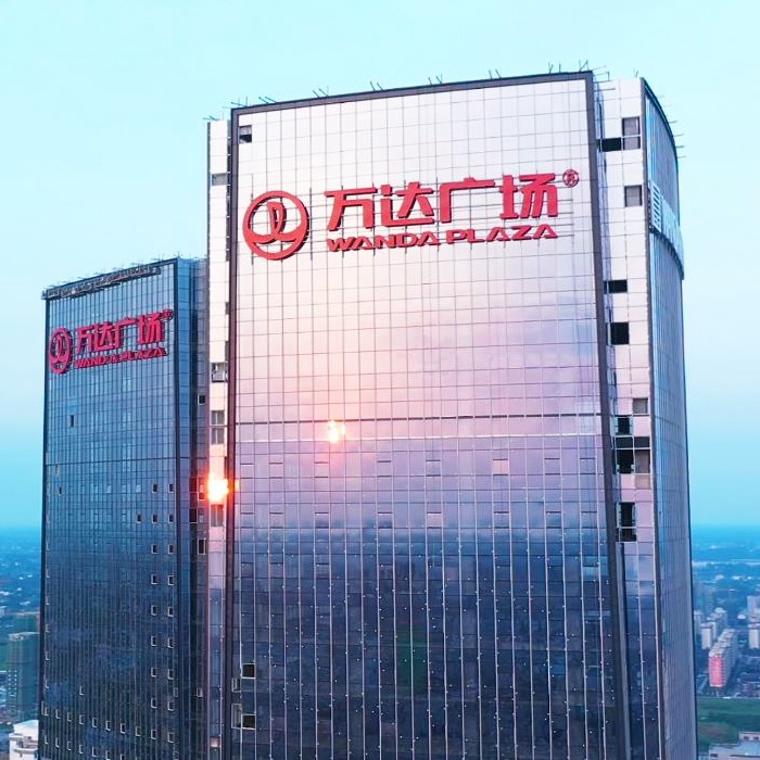 深圳騰訊大廈丨幕墻發(fā)光字工程現場(chǎng)圖五